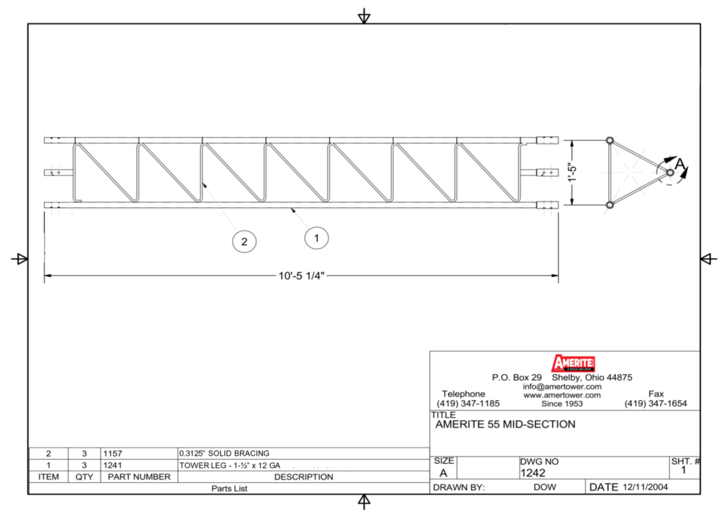 AME 55 Spec Sheet