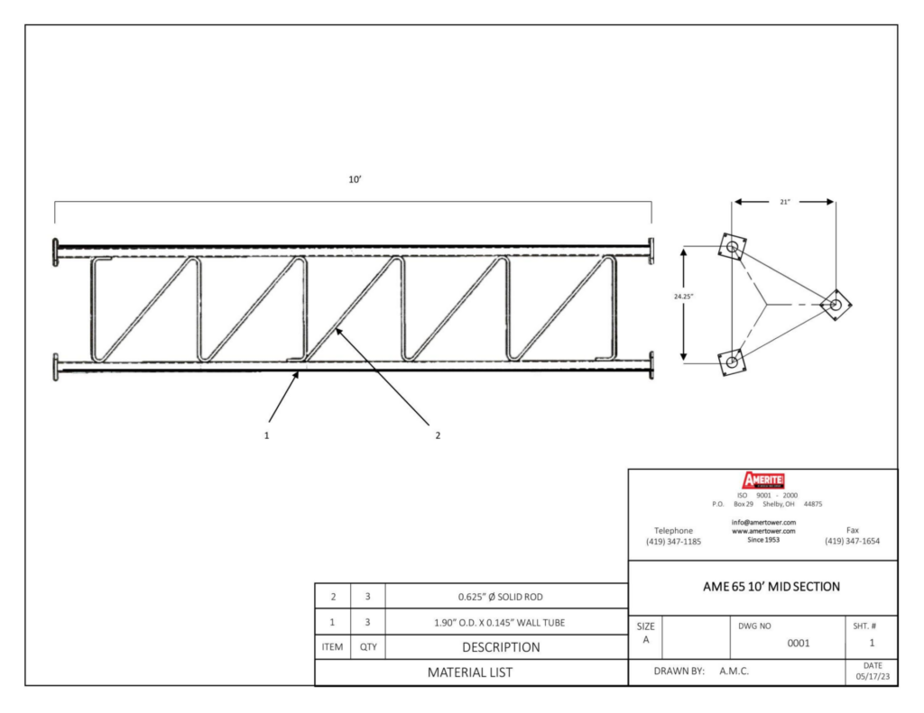 AME 65 Spec Sheet