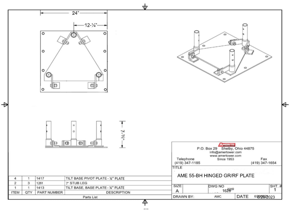 AME 55-BH Spec Sheet