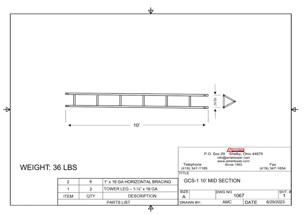 GCS-1 Spec Sheet