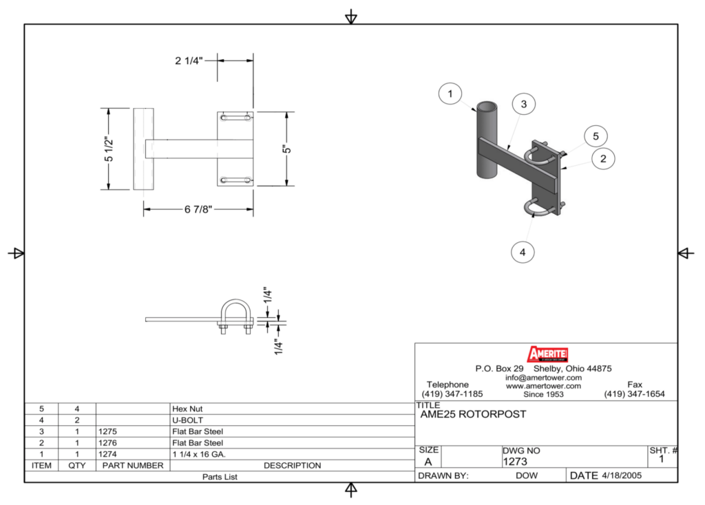 AME 25-RP Spec Sheet