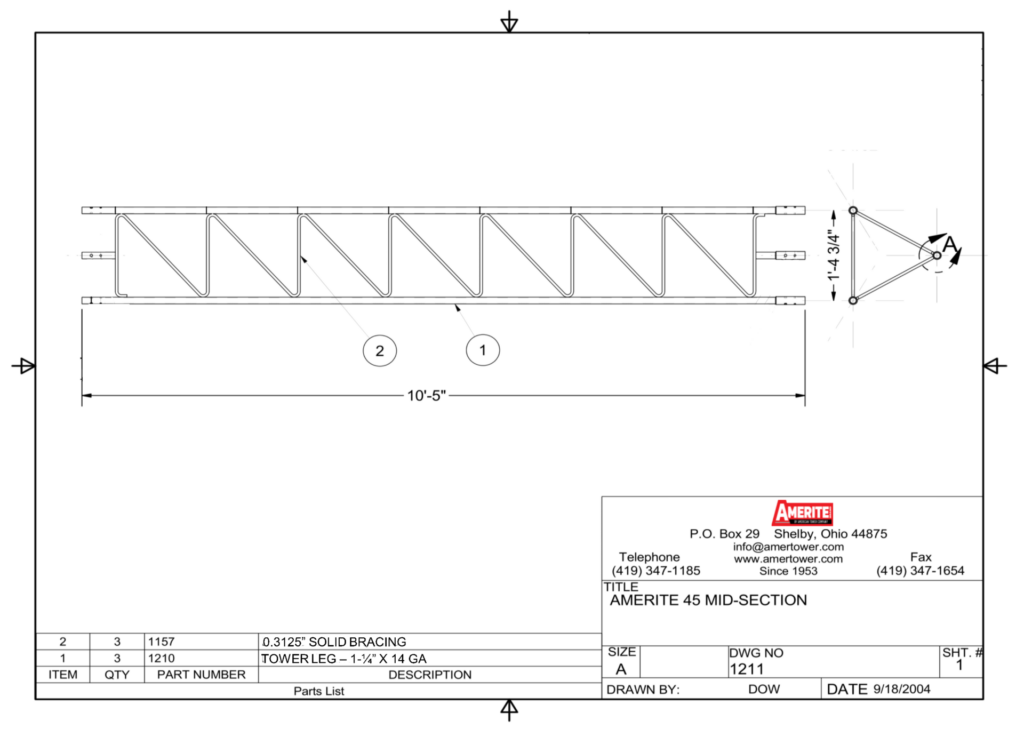 AME 45 Spec Sheet