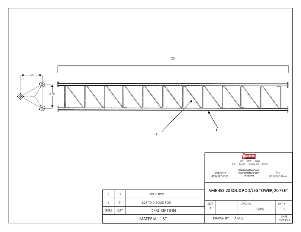 AME 45S-20 Spec Sheet