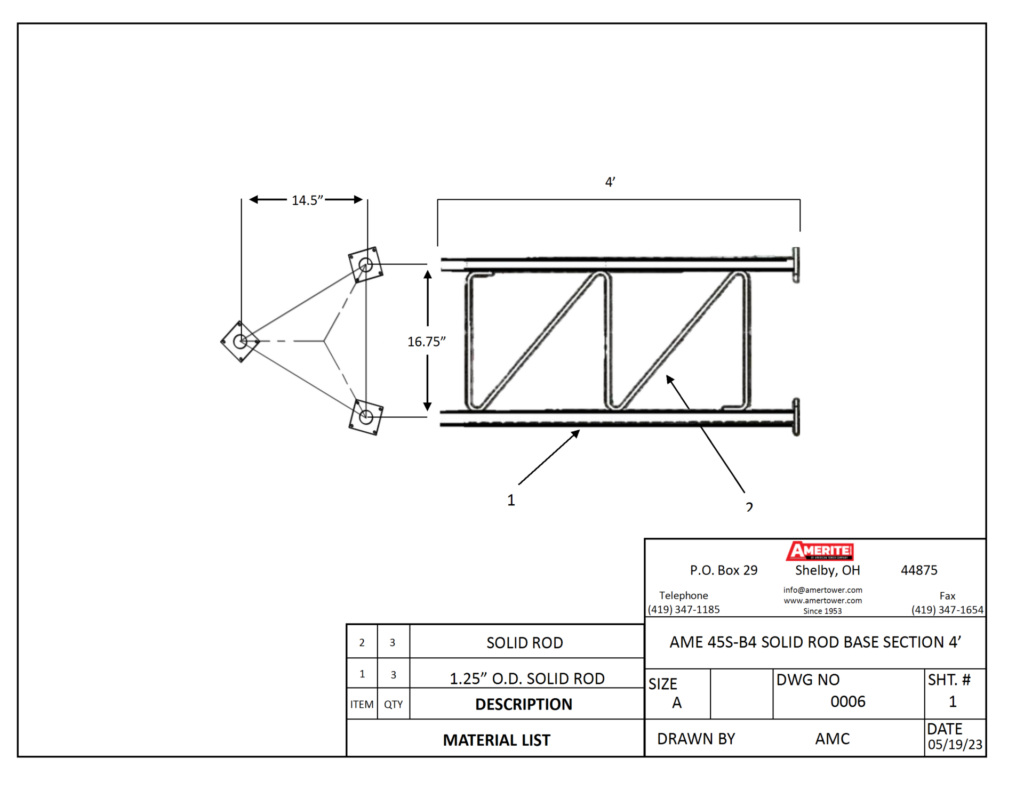 AME 45S-B4 Spec Sheet