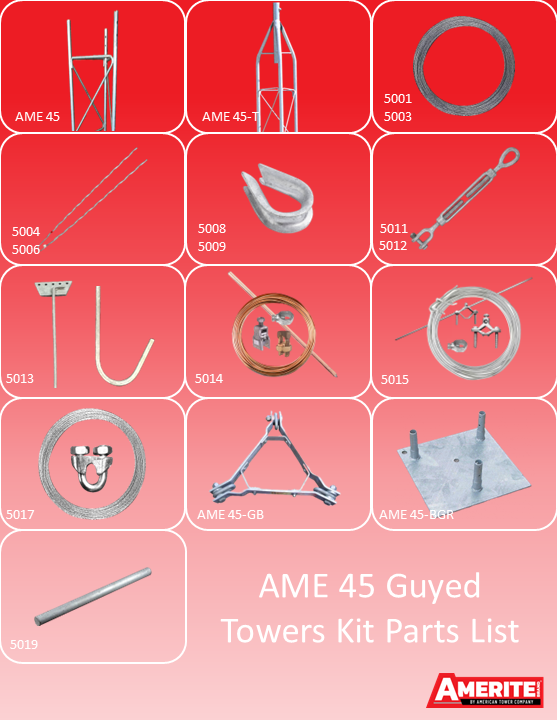 AME 45 Guyed Tower Kit