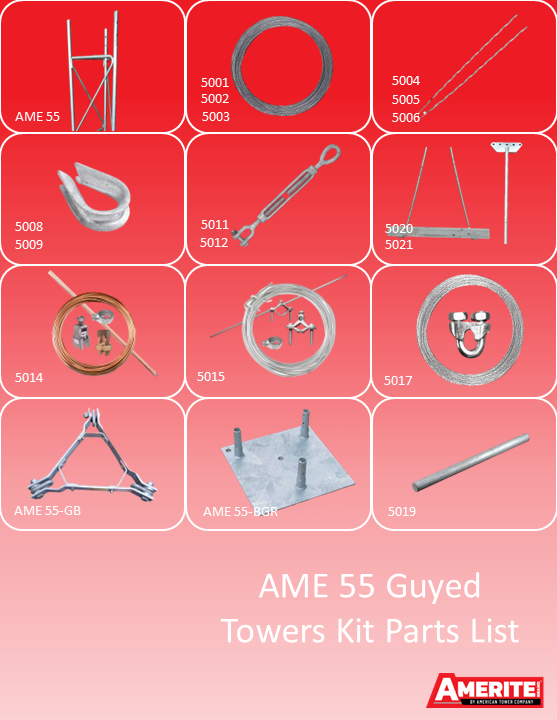 AME 55 Guyed Tower Kit