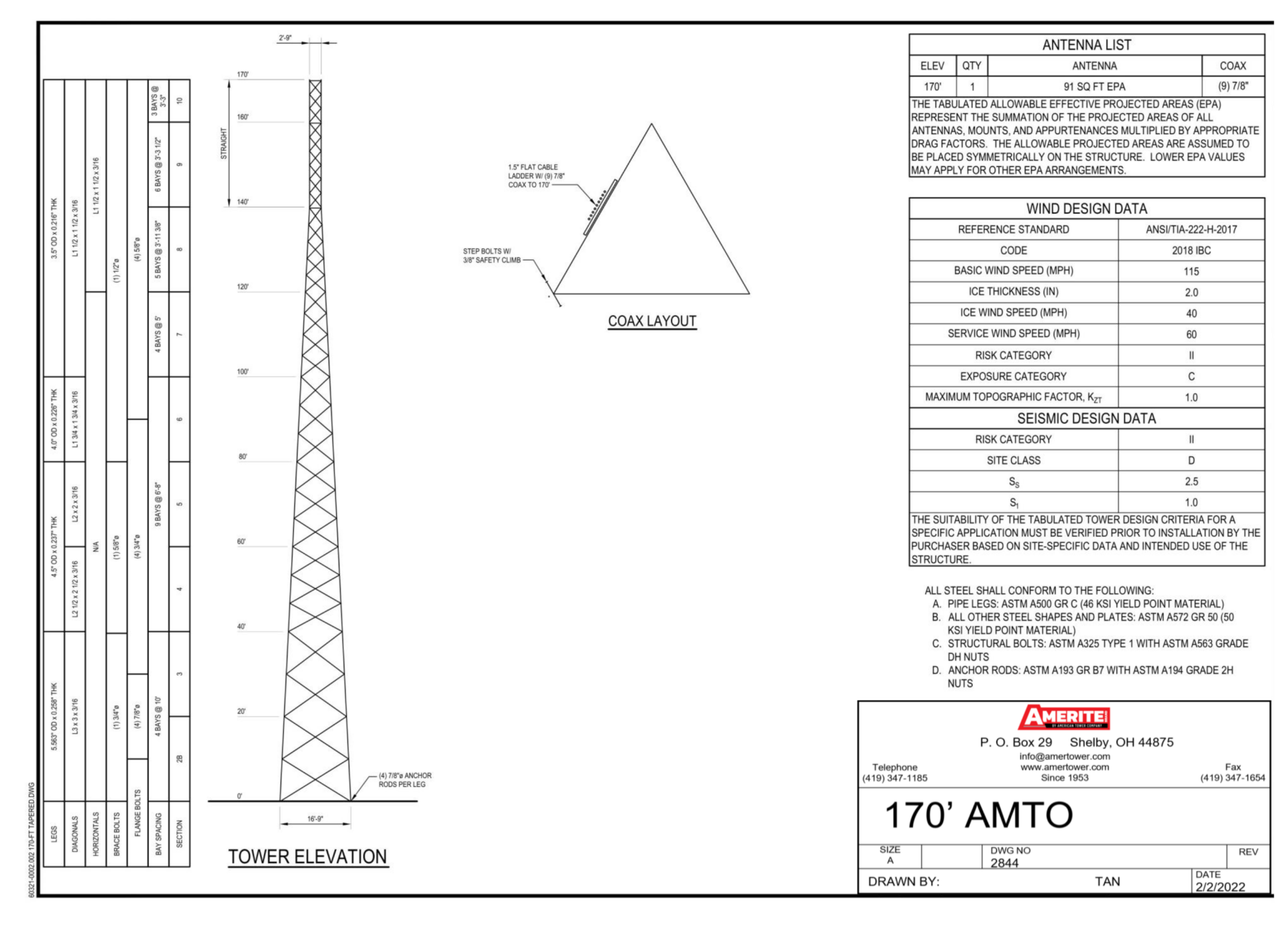 AMT0-170 Spec Sheet