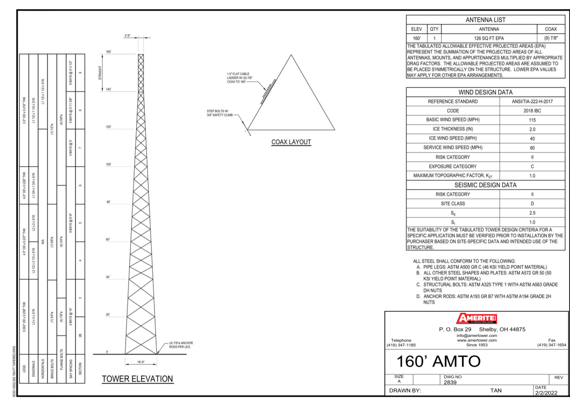AMTO-160 Spec Sheet