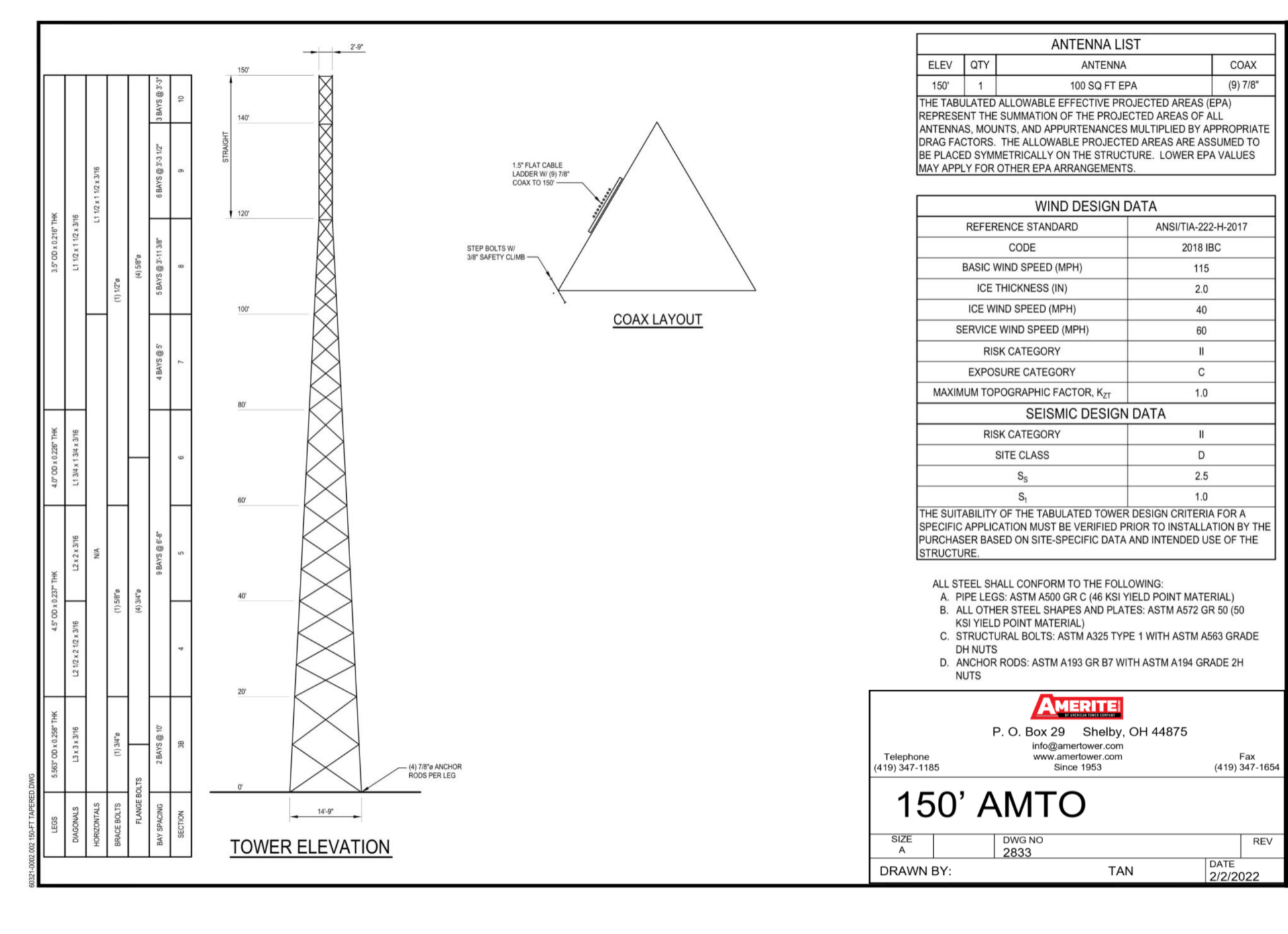 AMTO-150 Spec Sheet