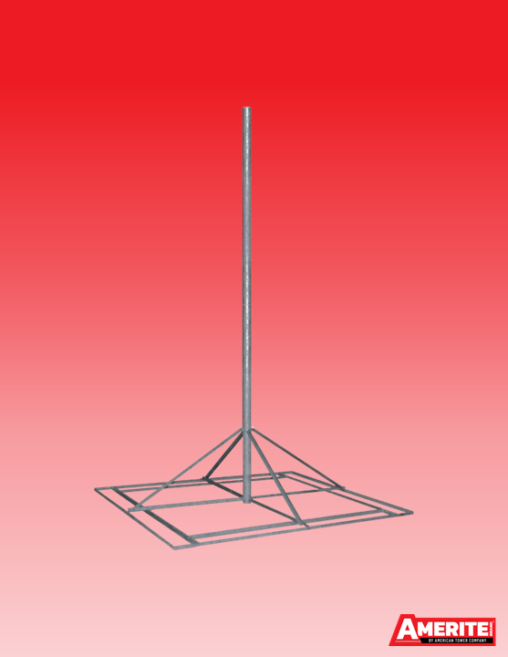 Amerite Large Base Roof Mount 2.5" x 252" - Schedule 40